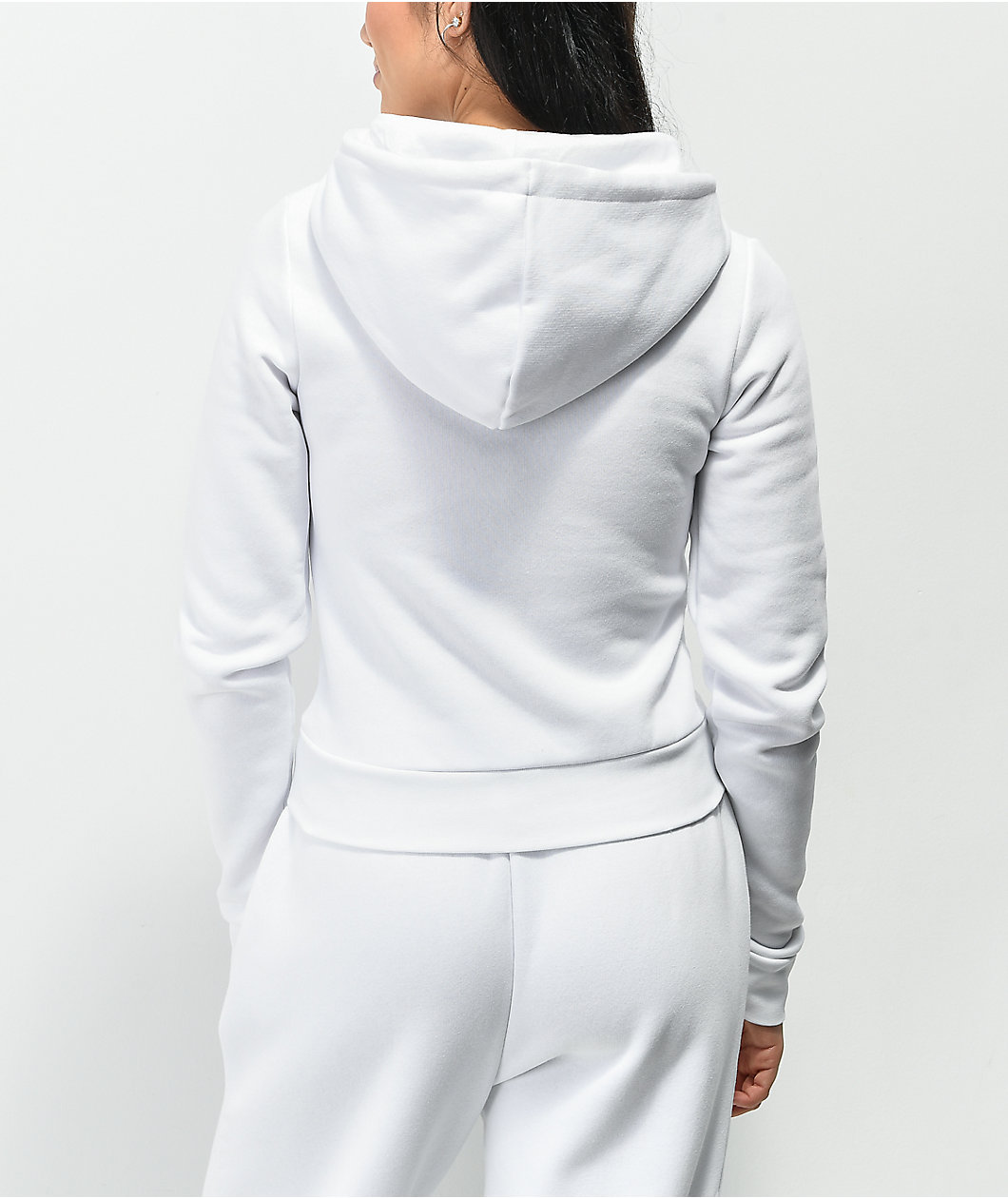 NGOrder x Powerpuff Girls White Crop Zip Hoodie