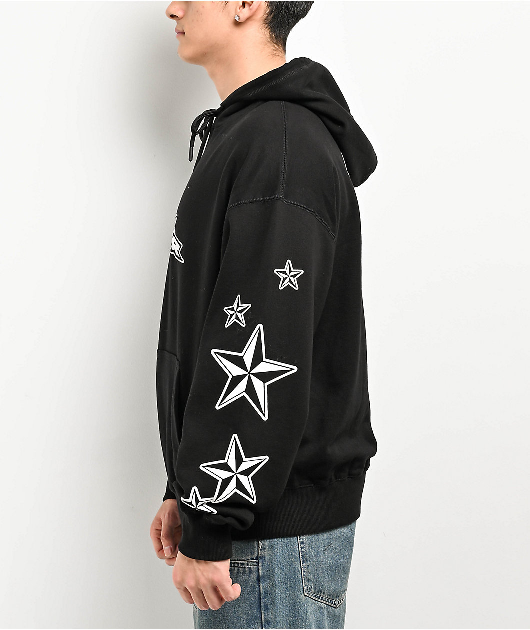 NO FEAR Star Black Hoodie