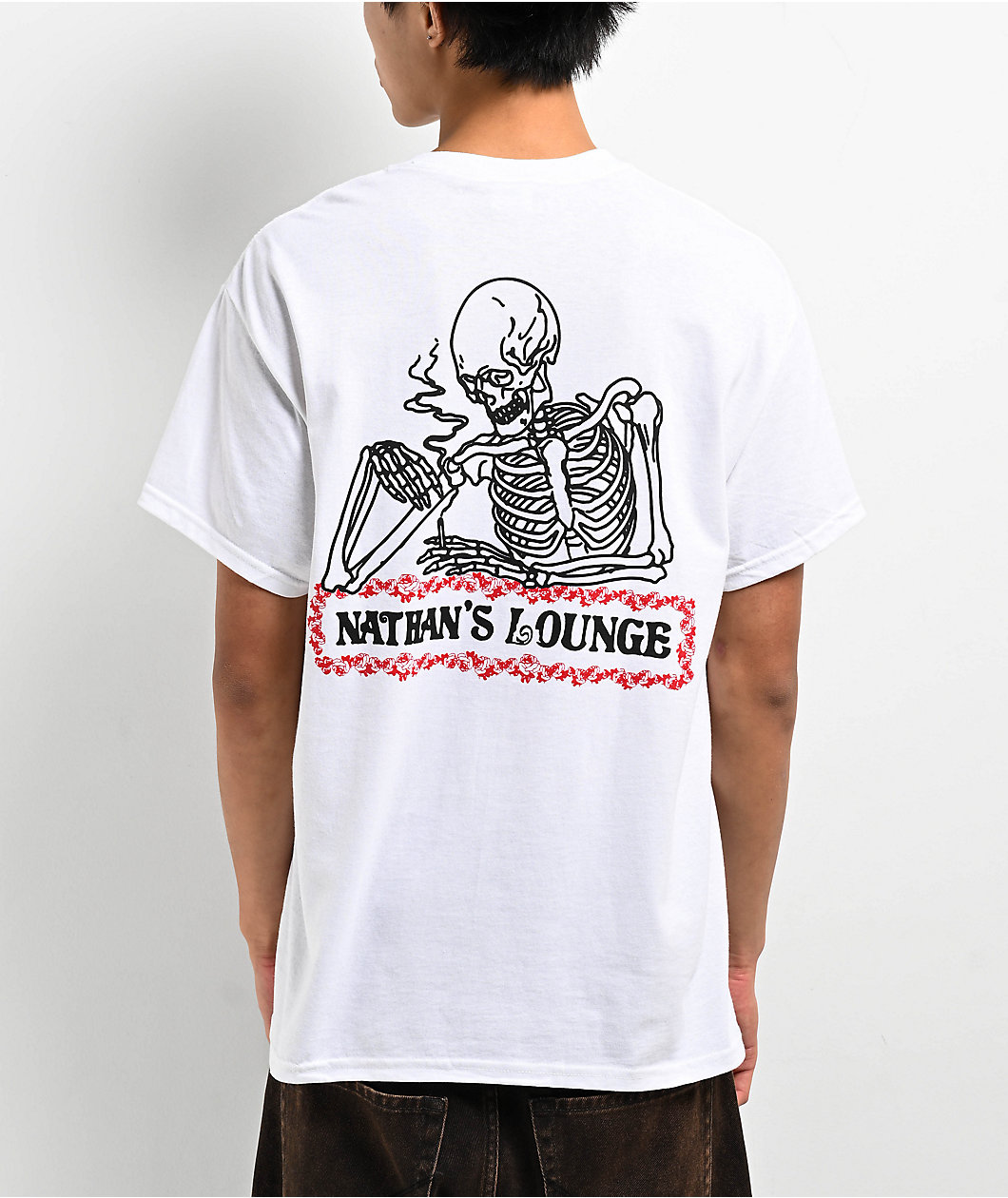 Nathans Lounge Enjoy Thyself White T-Shirt