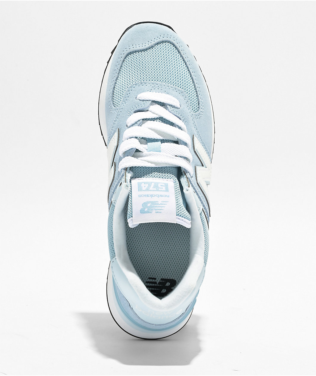 New Balance Lifestyle 574 Light Chrome Blue & White Shoes