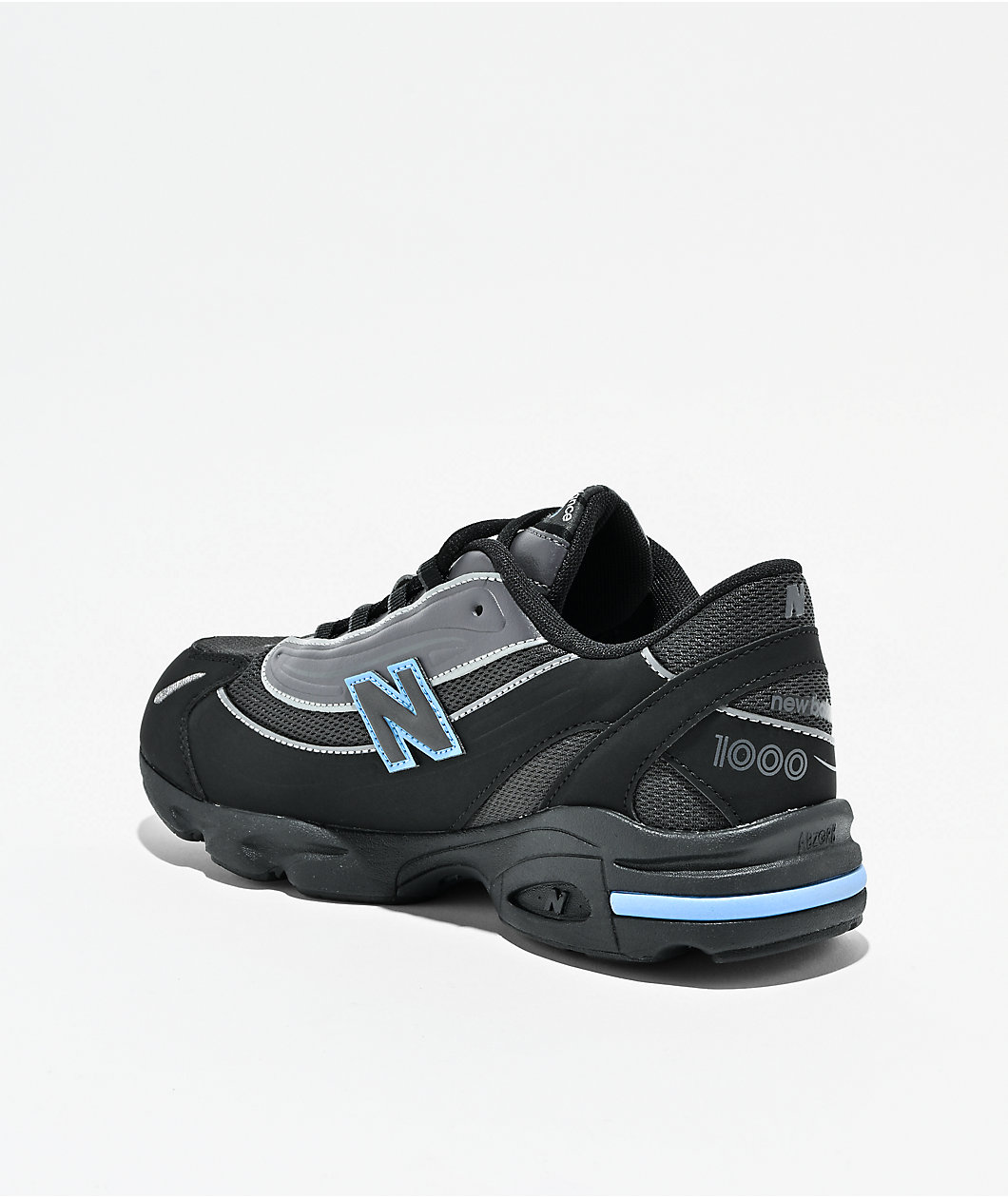 New Balance Lifestyle Kids 1000 Lace Black & Blue Shoes