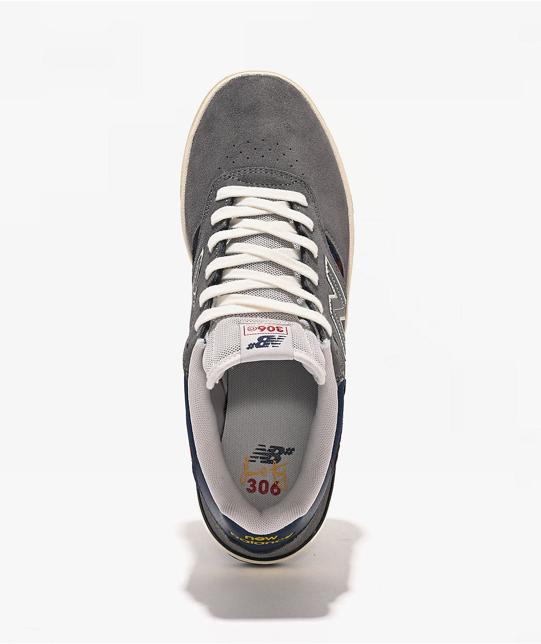 New Balance Numeric 306 Cup Jamie Foy Grey & Navy Skate Shoes