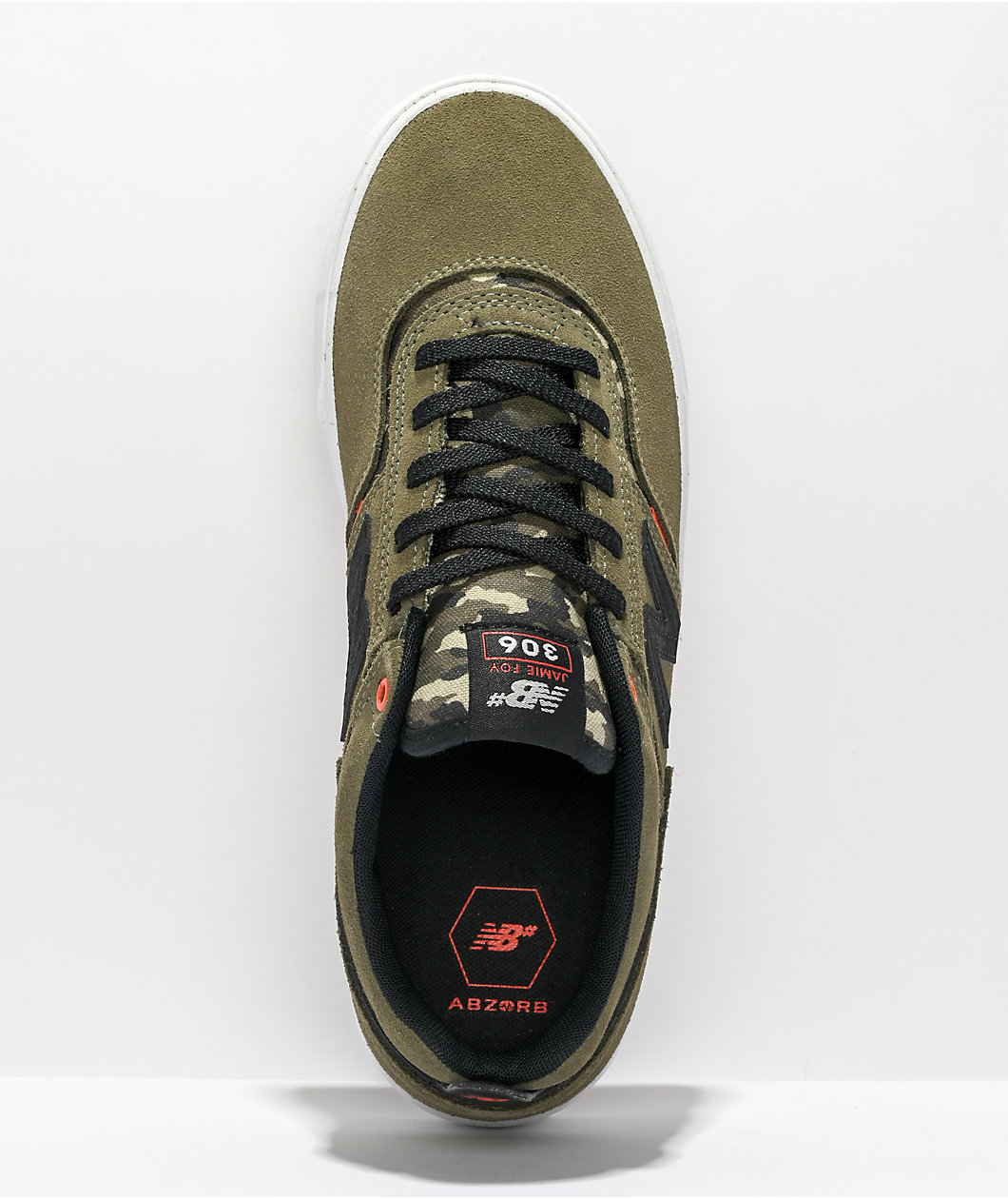 New Balance Numeric 306 Jamie Foy Olive & Orange Skate Shoes