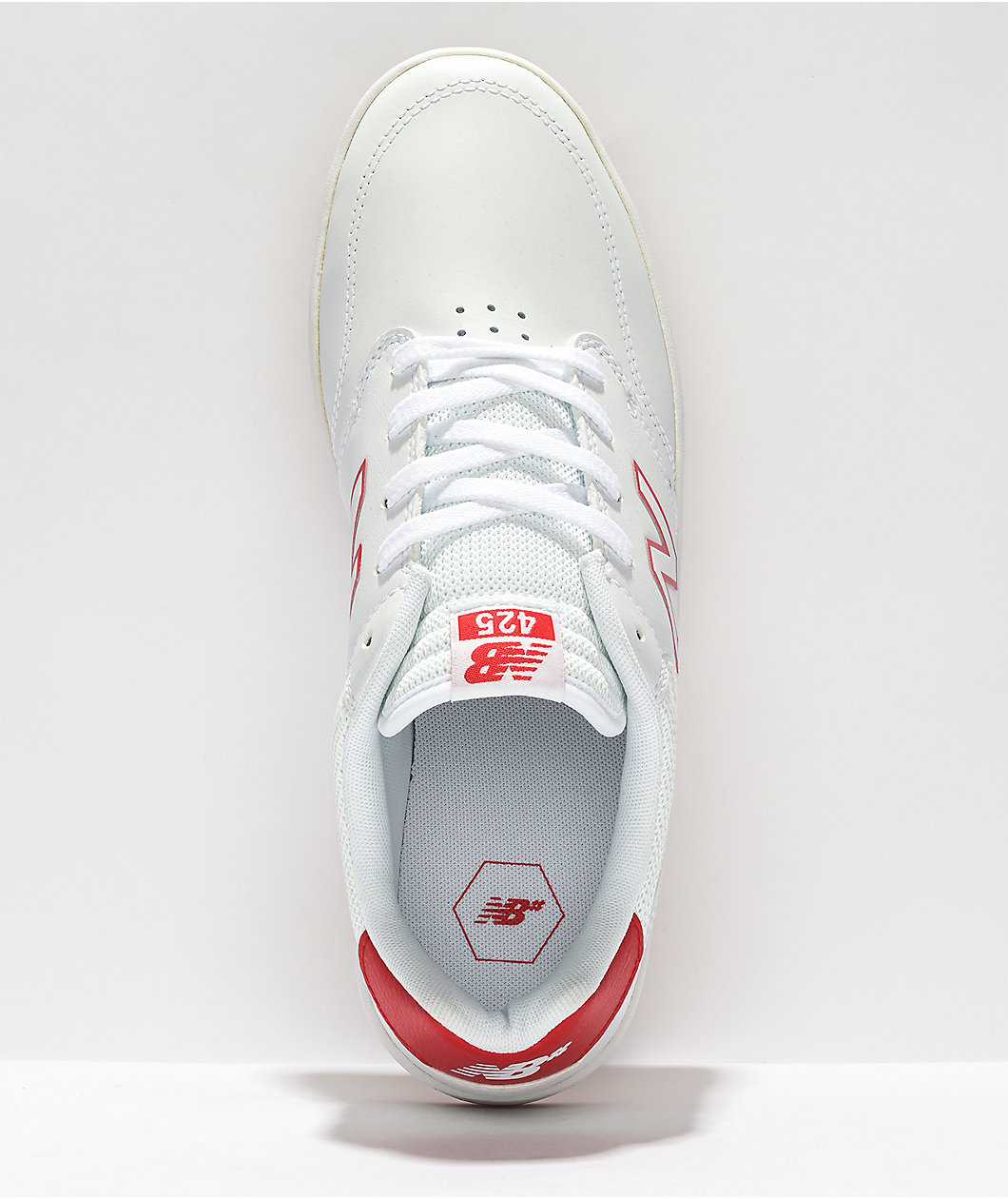 New Balance Numeric 425 White & Red Skate Shoes