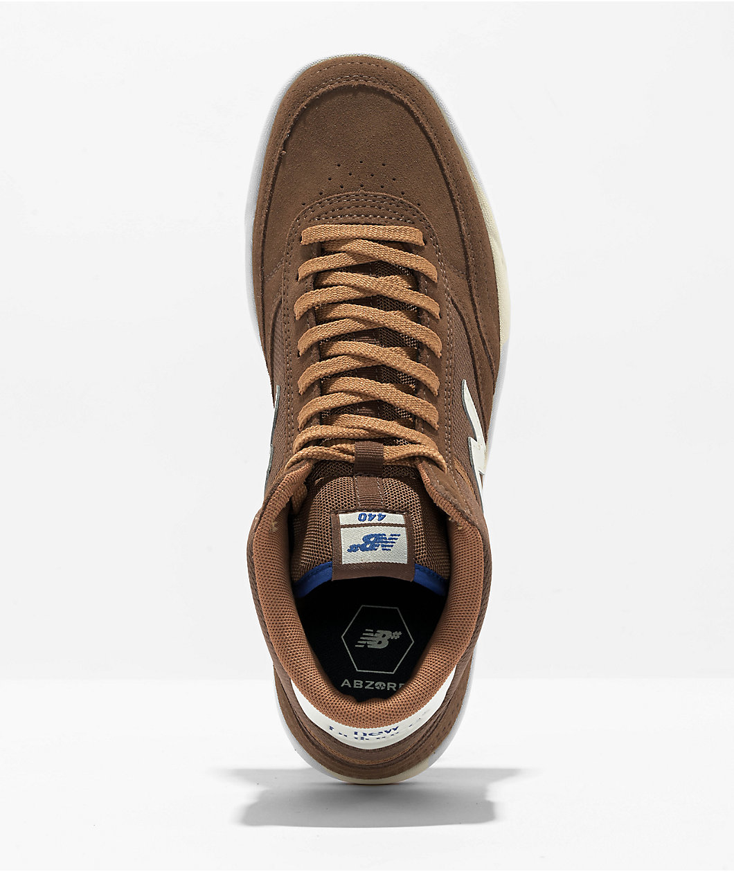 New Balance Numeric 440 Brown & Cream High Top Skate Shoes