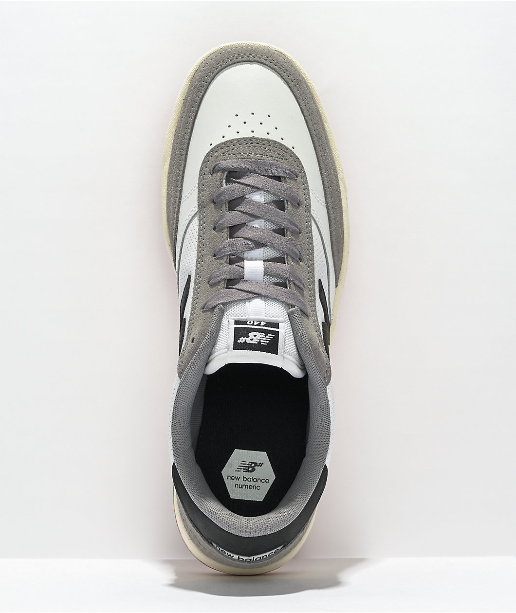 New Balance Numeric 440 White & Grey Skate Shoes