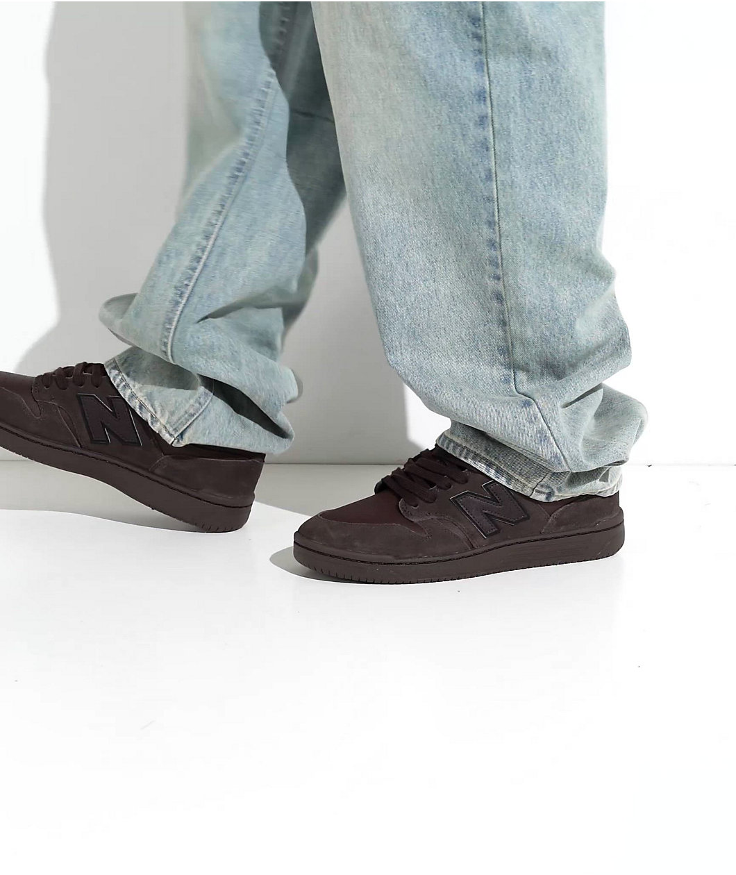 New Balance Numeric 480 Chocolate Brown Skate Shoes