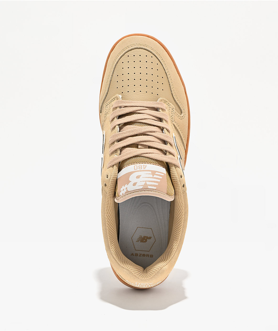 New Balance Numeric 480 Incense Brown & White Skate Shoes
