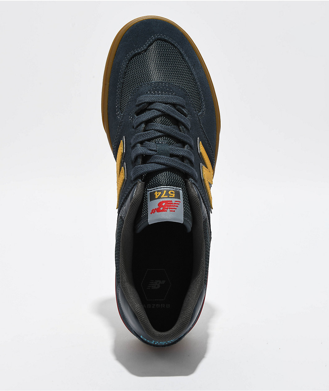 New Balance Numeric 574V Blue Indigo & Gum Skate Shoes