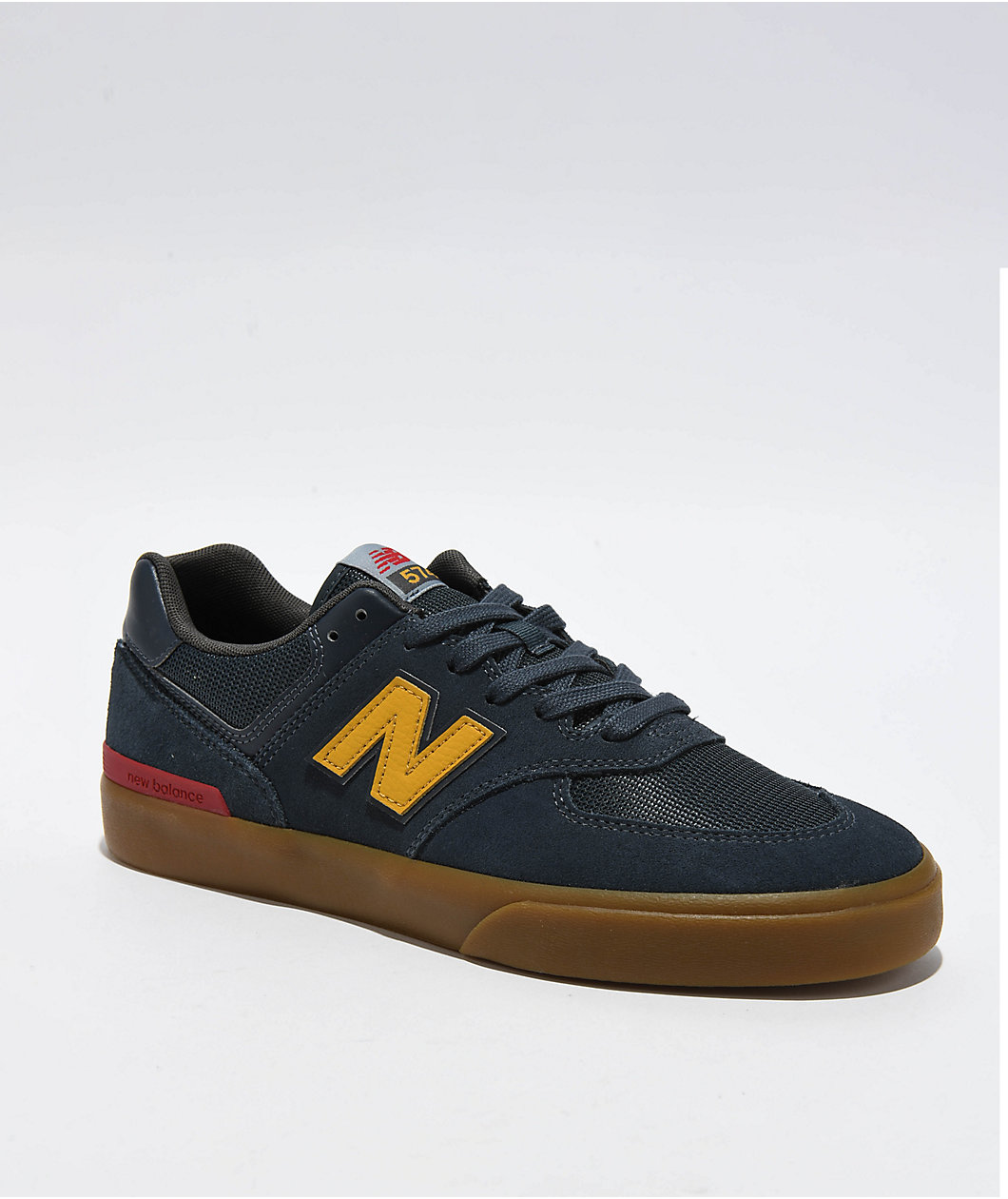 New Balance Numeric 574V Blue Indigo & Gum Skate Shoes