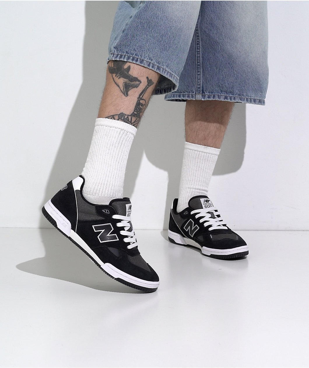 New Balance Numeric 600 Knox Black & Grey Skate Shoes