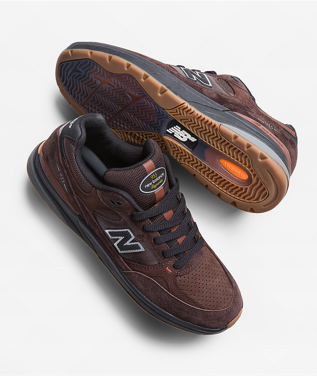 New Balance Numeric 933 Reynolds Brown & Black Skate Shoes