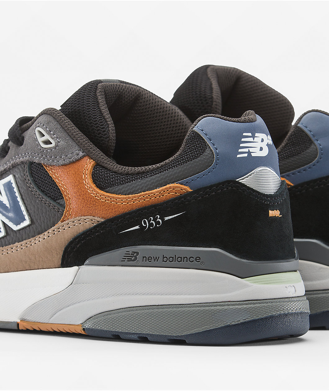 New Balance Numeric 933 Reynolds Tan & Grey Skate Shoes
