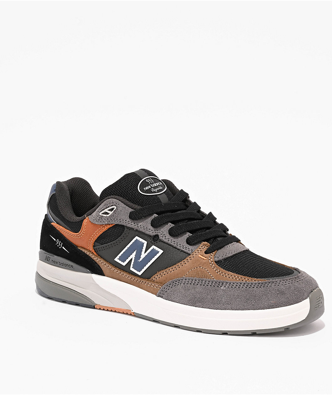 New Balance Numeric 933 Reynolds Tan & Grey Skate Shoes