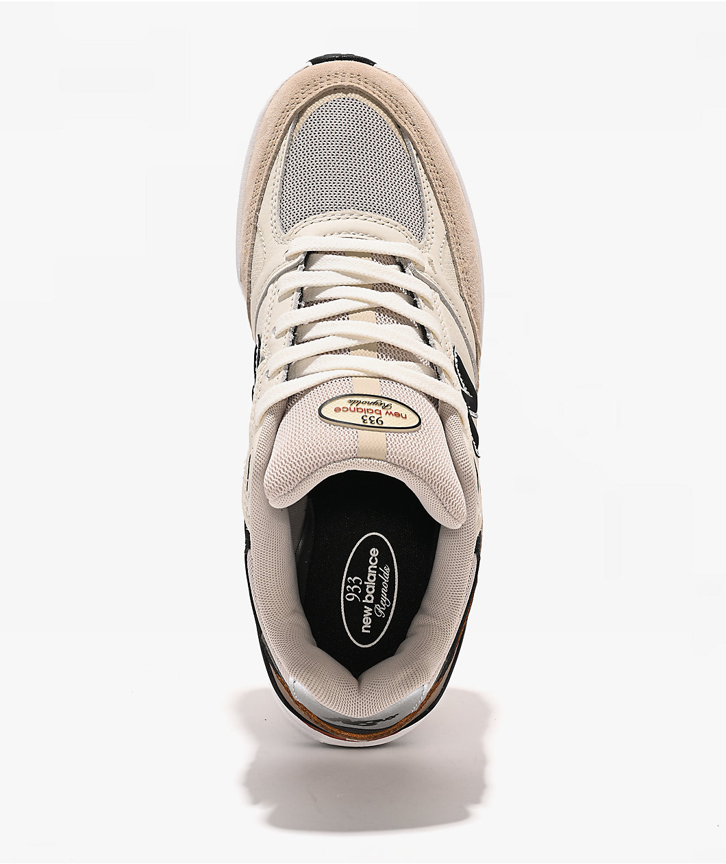 New Balance Numeric 933 Reynolds White & Brown Skate Shoes
