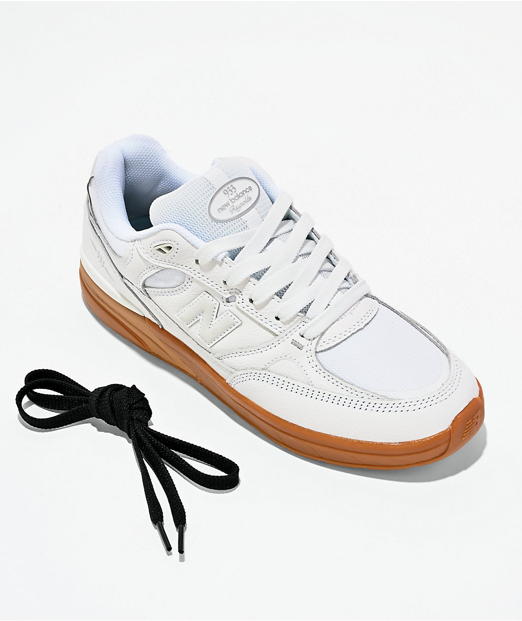 New Balance Numeric 933 Reynolds White & Gum Skate Shoes