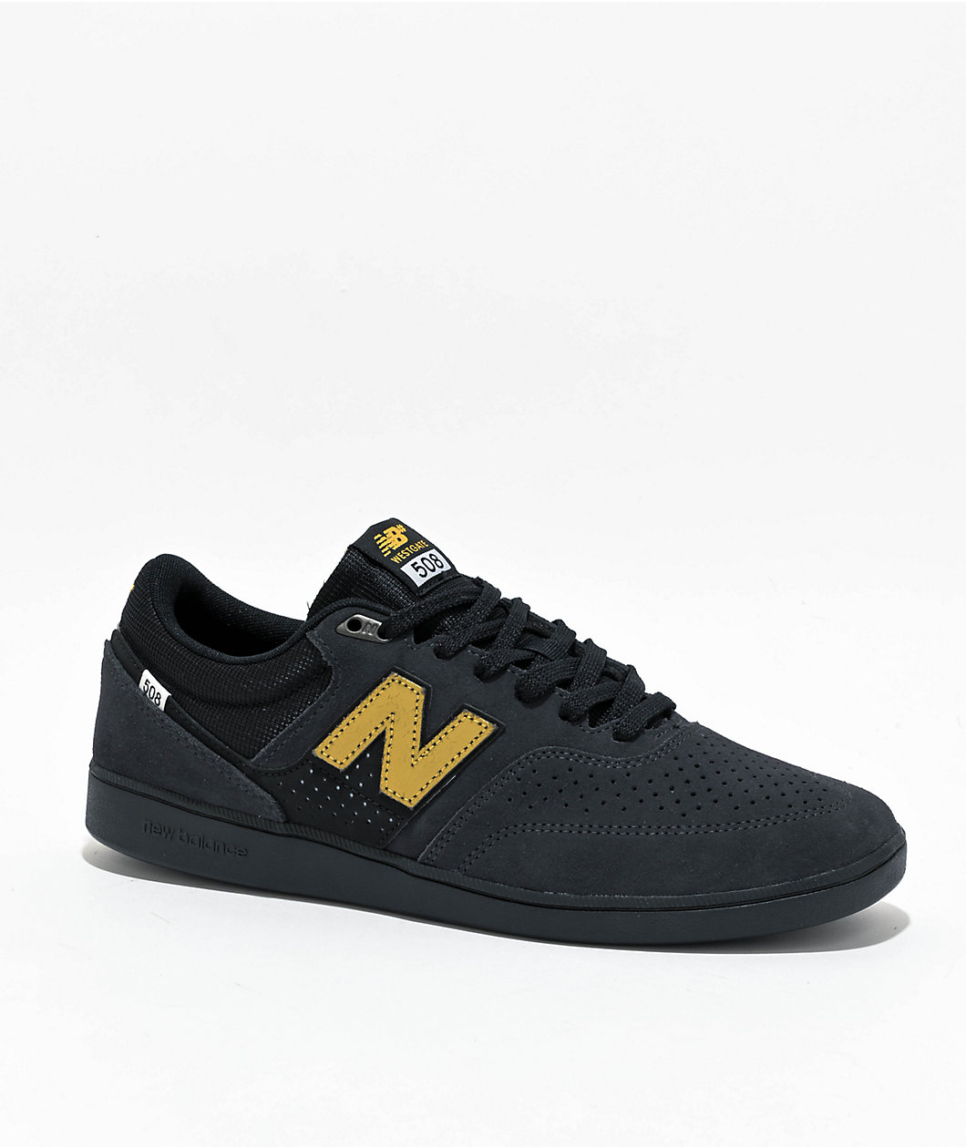 New Balance Numeric Brandon Westgate 508 Black Yellow Skate Shoes MainPlace Mall