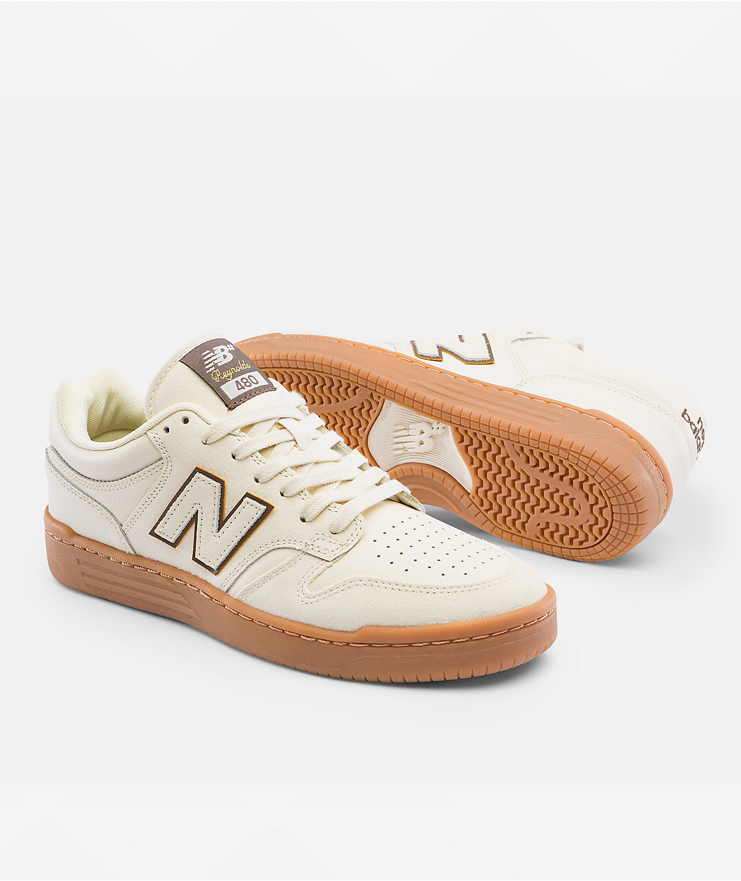 New Balance Numeric Reynolds 480 Cream & Gum Skate Shoes