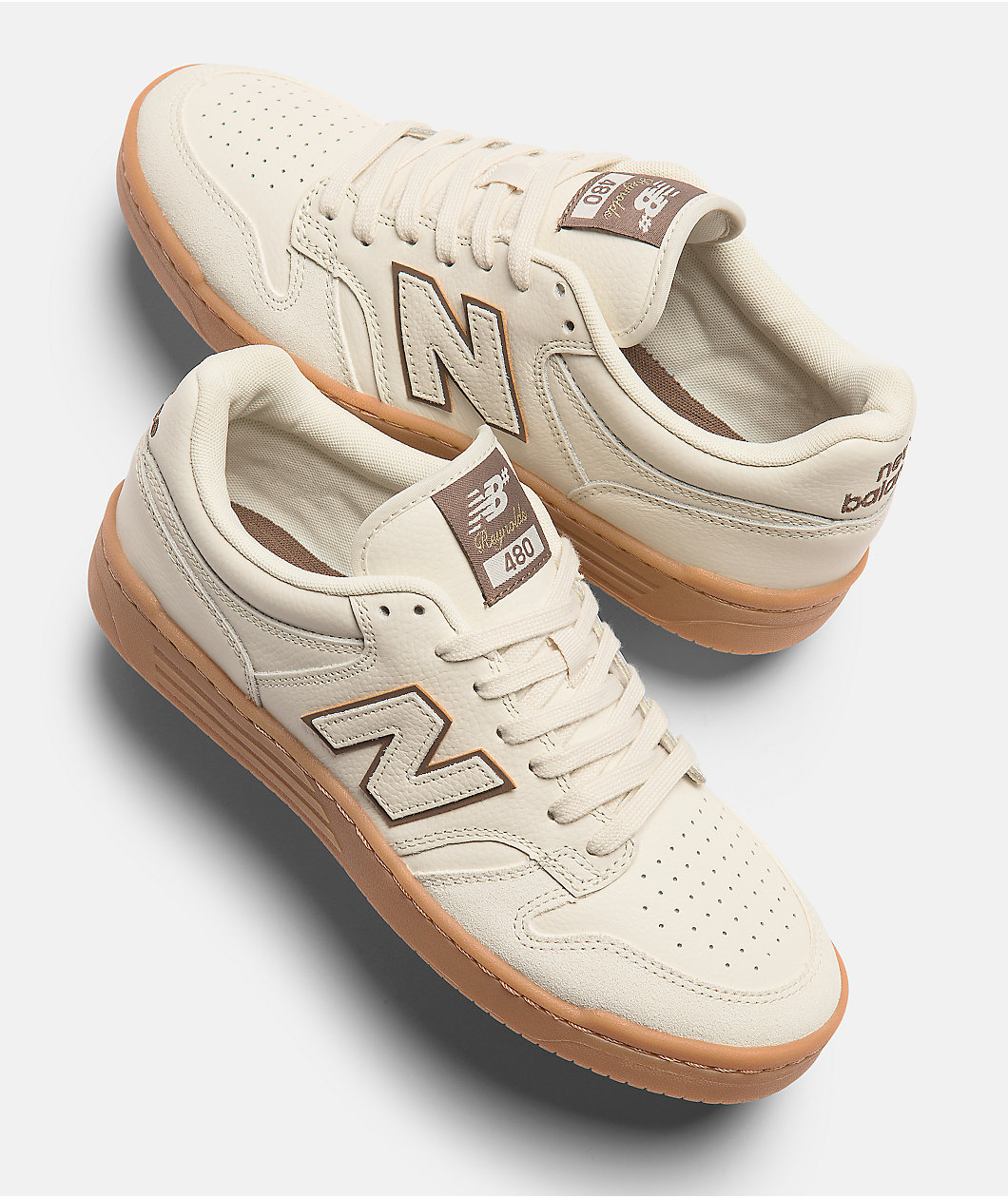 New Balance Numeric Reynolds 480 Cream & Gum Skate Shoes