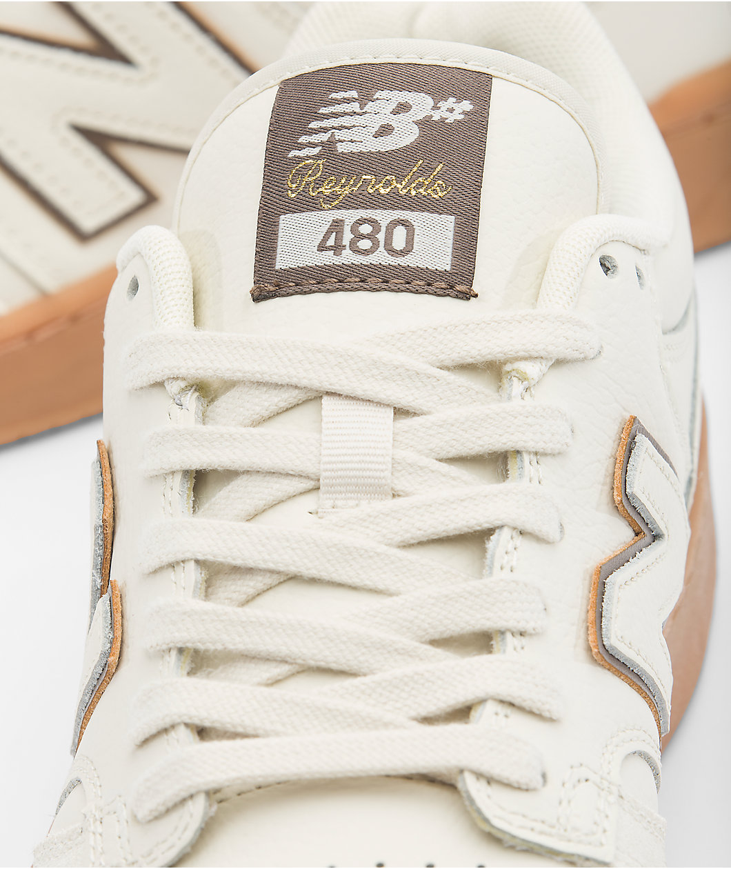 New Balance Numeric Reynolds 480 Cream & Gum Skate Shoes