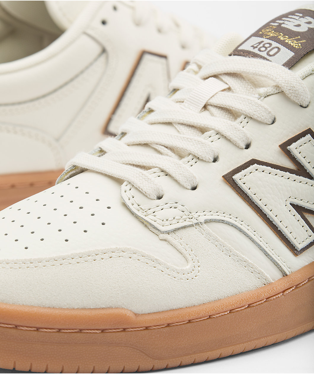 New Balance Numeric Reynolds 480 Cream & Gum Skate Shoes