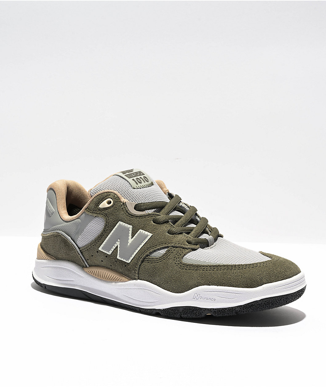 New Balance Numeric Tiago 1010 Olive & Grey Skate Shoes