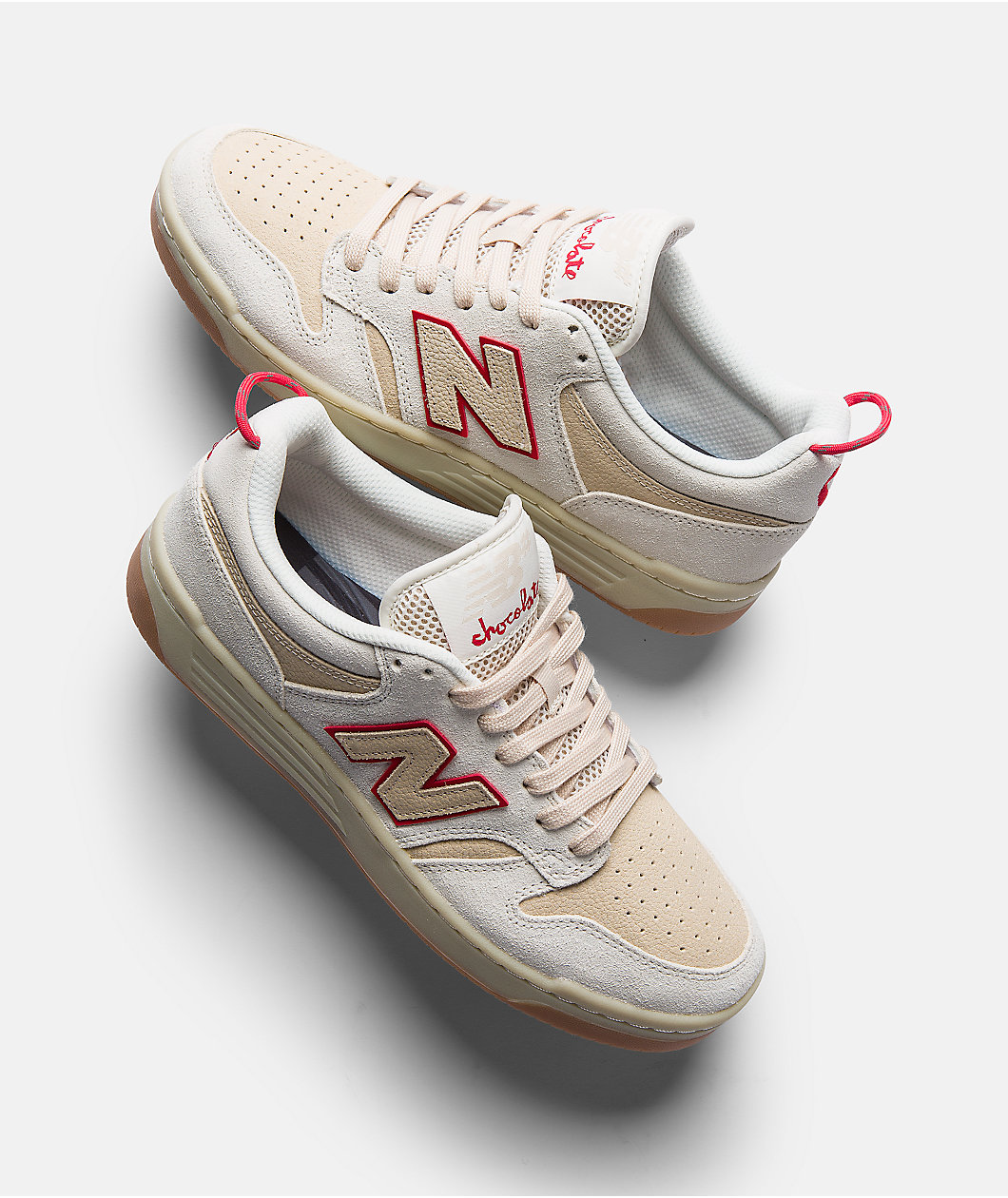 New Balance Numeric x Chocolate 480 Tan & Gum Skate Shoes