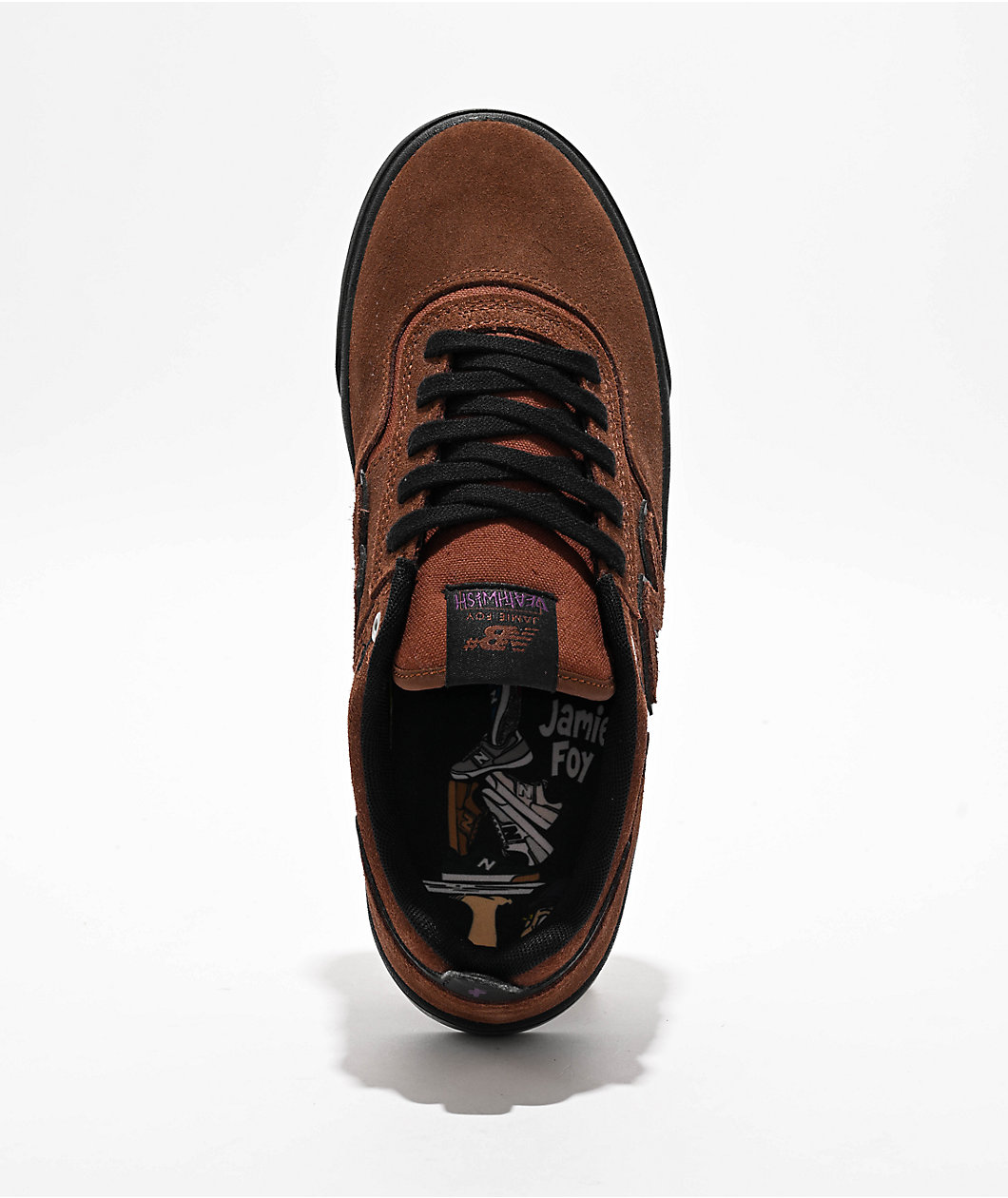 New Balance Numeric x Deathwish 306 Jamie Foy Deathwish Brown & Black Skate Shoes