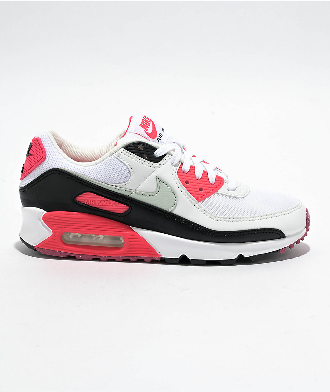 Nike Air Max 90 White, Black & Pink Foam Shoes