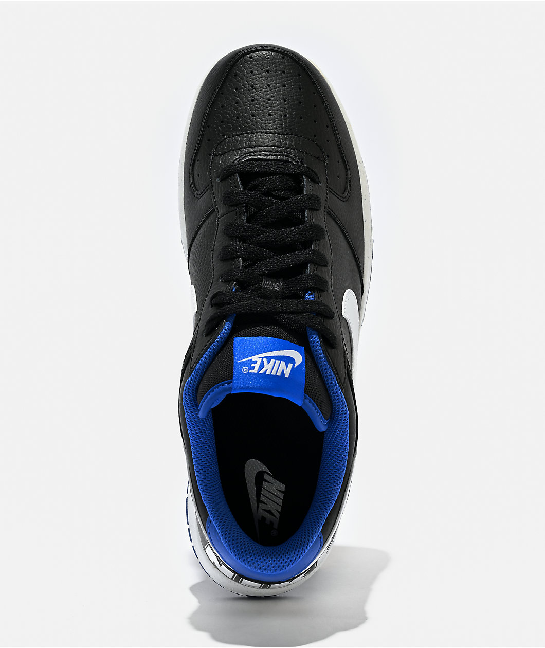 Nike Big Nike Low Black & Royal Blue Shoes