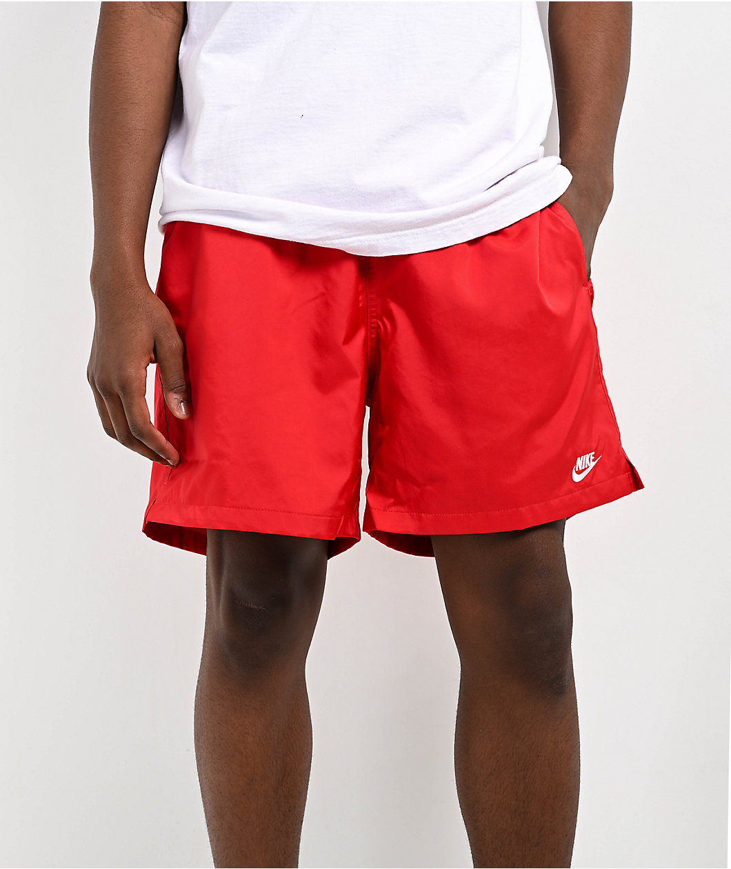 Nike Club University Red Woven Flow Shorts