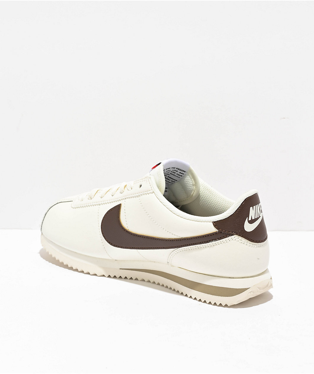 Nike Cortez Cream and Brown Shoes