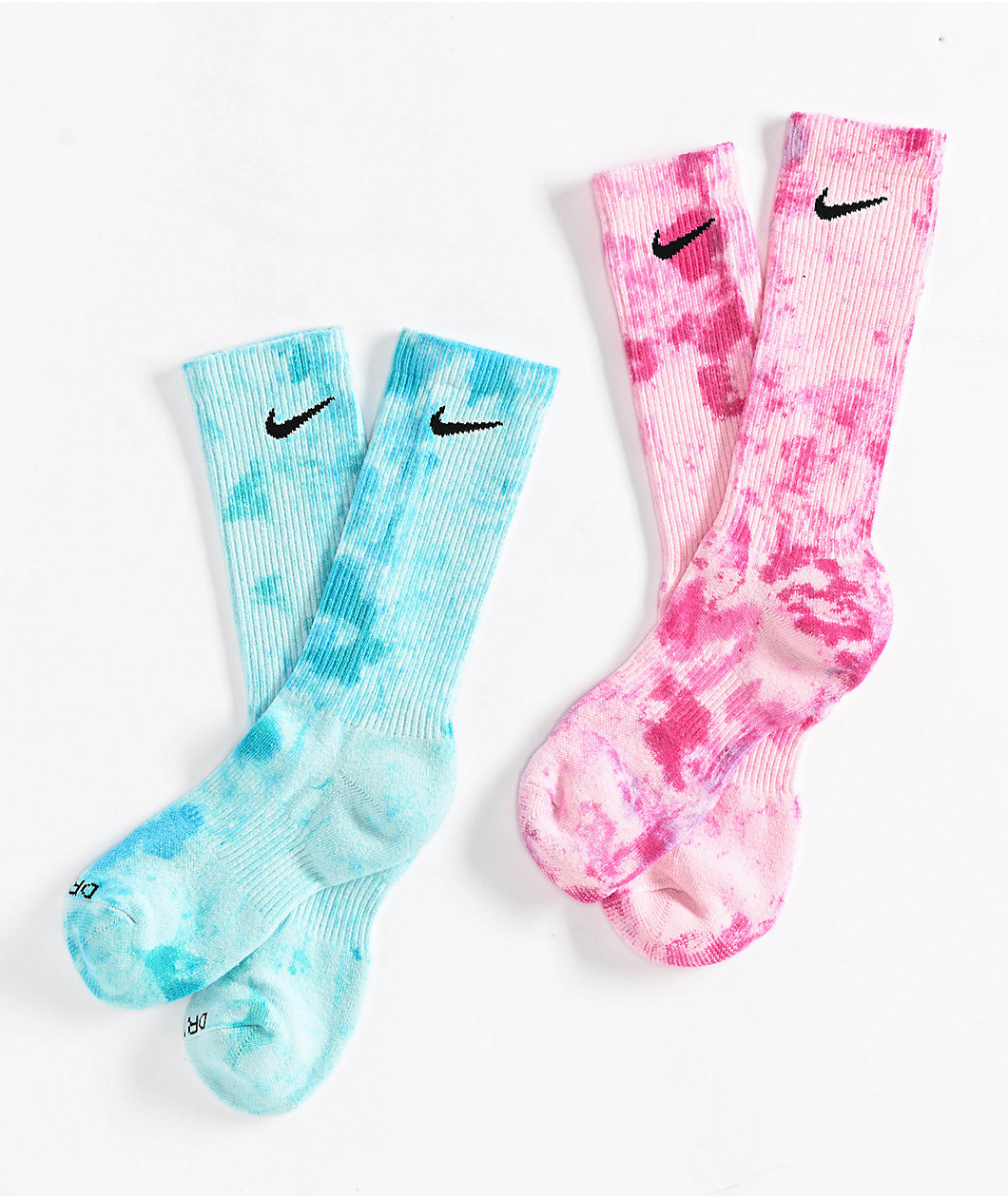 Nike Dri-FIT Everyday Tie Dye 2 Pack Crew Socks