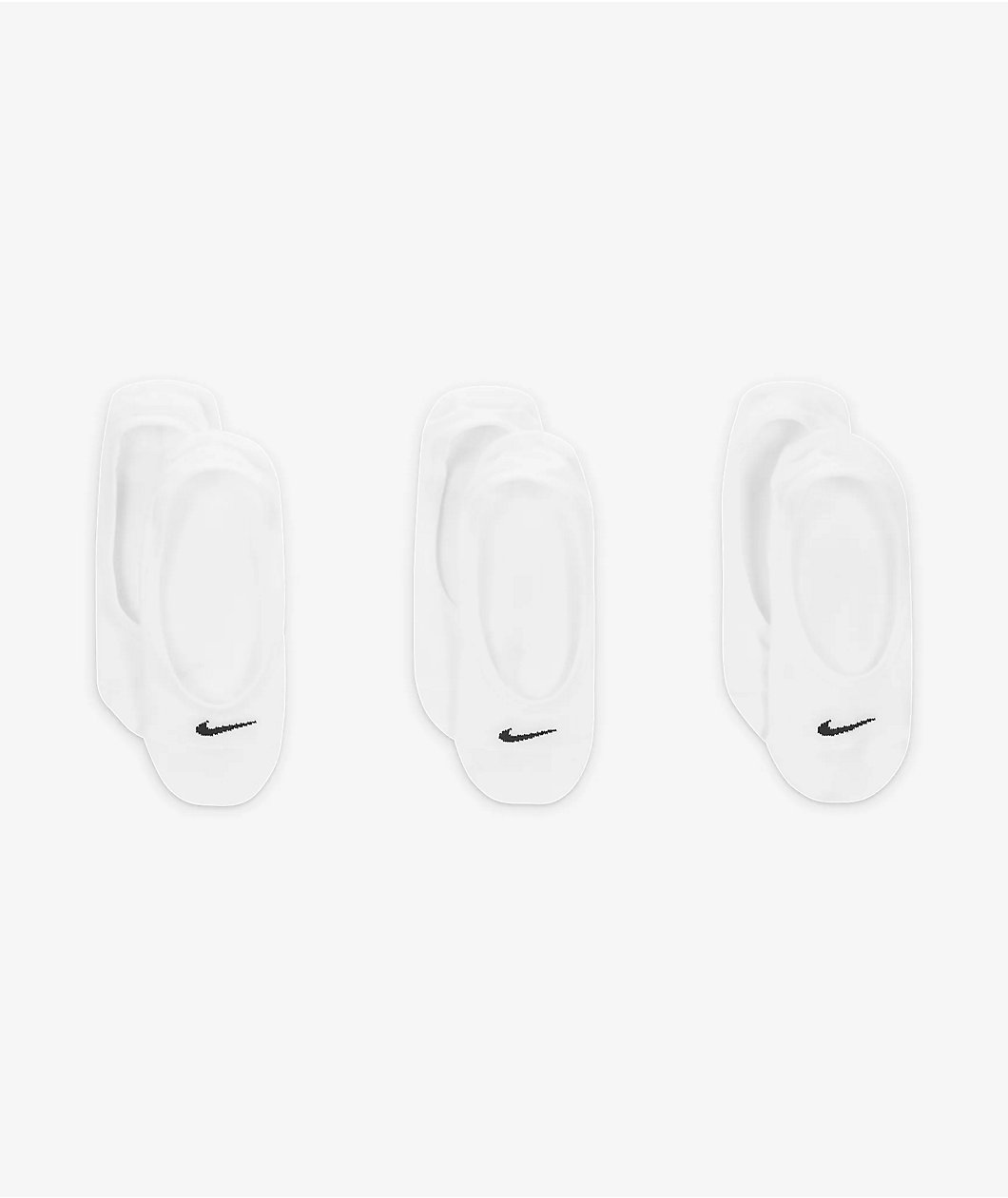 Nike Everyday 6 Pack White No Show Socks