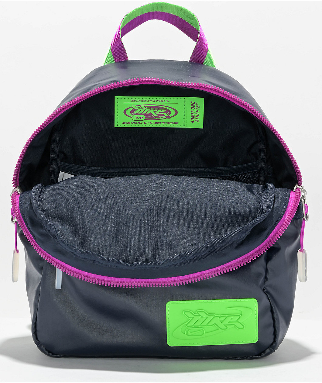 Nike Futura Obsidian & Green Mini Backpack