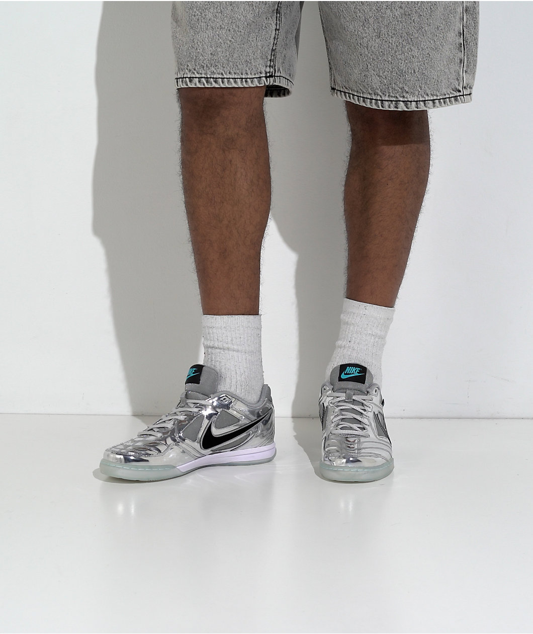 Nike Gato LV8 Chrome Silver & Black Shoes