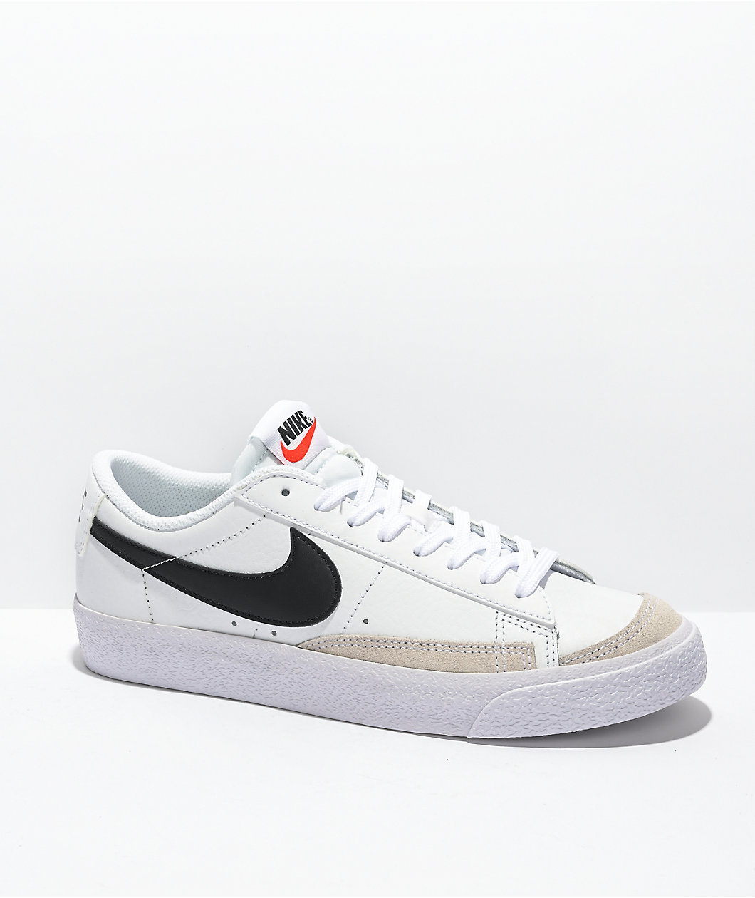 Nike Kids' Blazer '77 Low White, Black, & Teal Leather Shoes