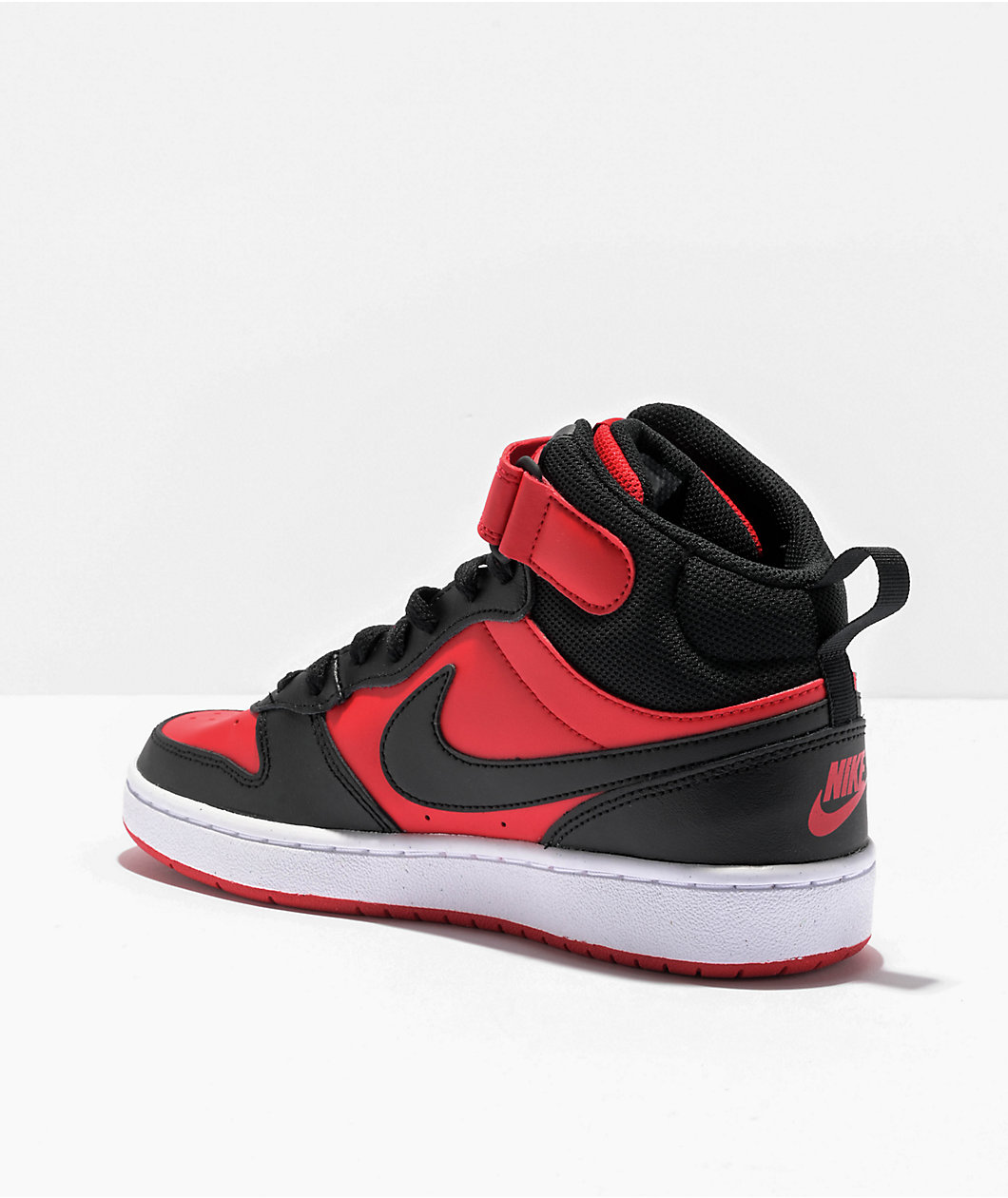 Nike Kids Court Borough Mid University Red & Black Shoes