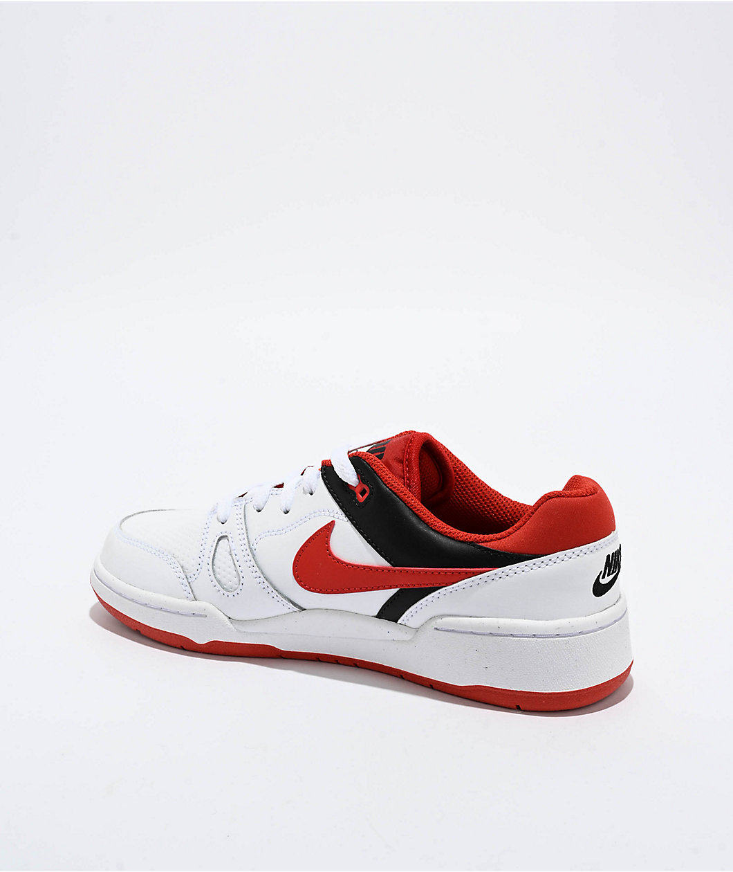 Nike Kids Full Force Low White, Mystic Red, & Black Shoes