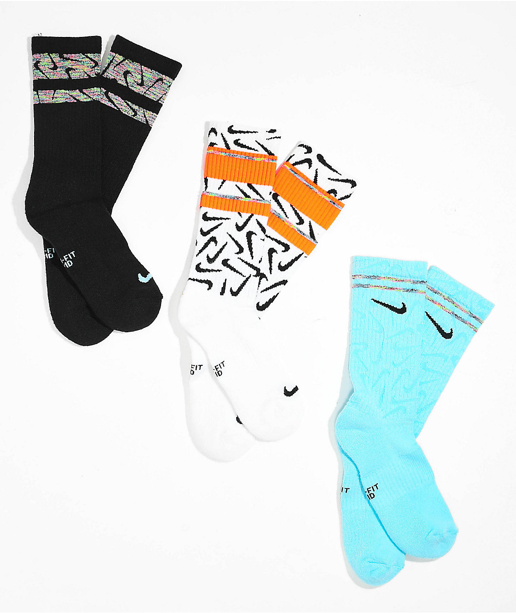 Nike Kids Holiday 3 Pack Crew Socks