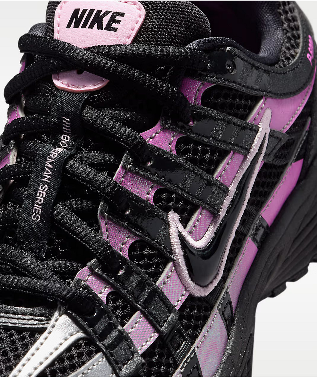 Nike Kids P-6000 SE Black & Pink Shoes