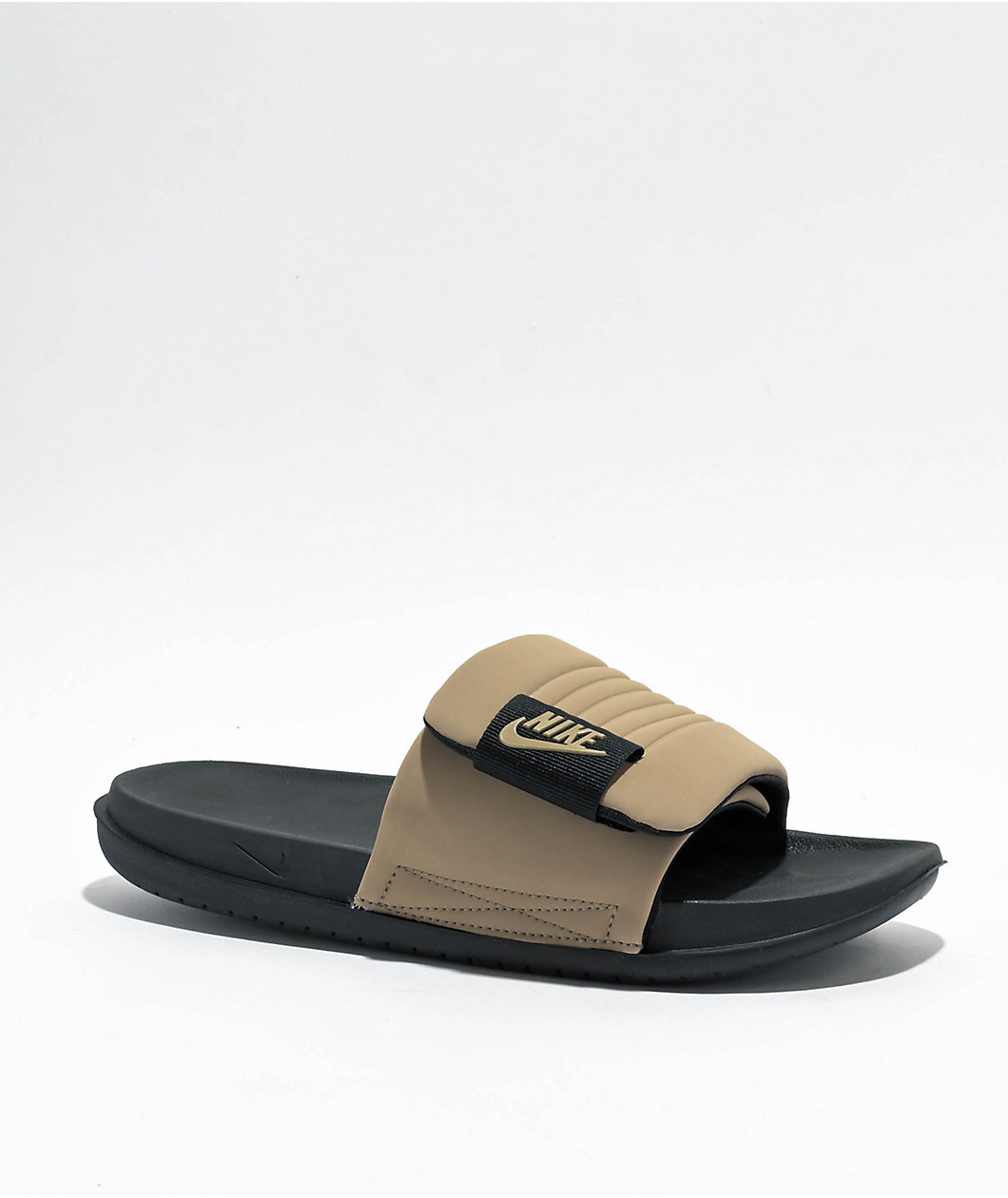 Nike Offcourt Adjust Black & Khaki Slide Sandals