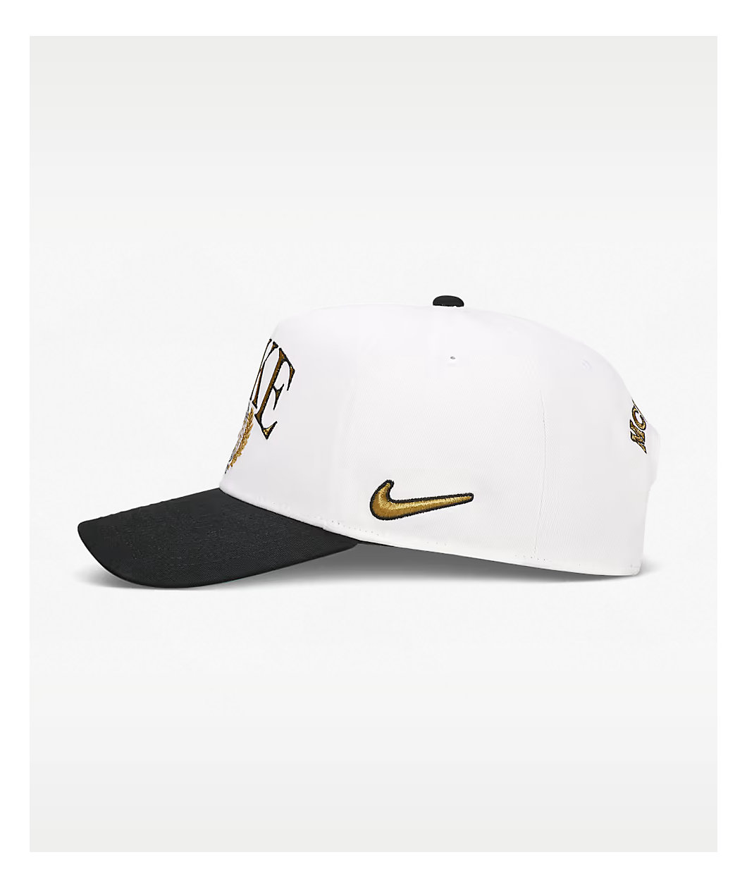 Nike Rise Structured A-Frame White & Black Snapback Hat