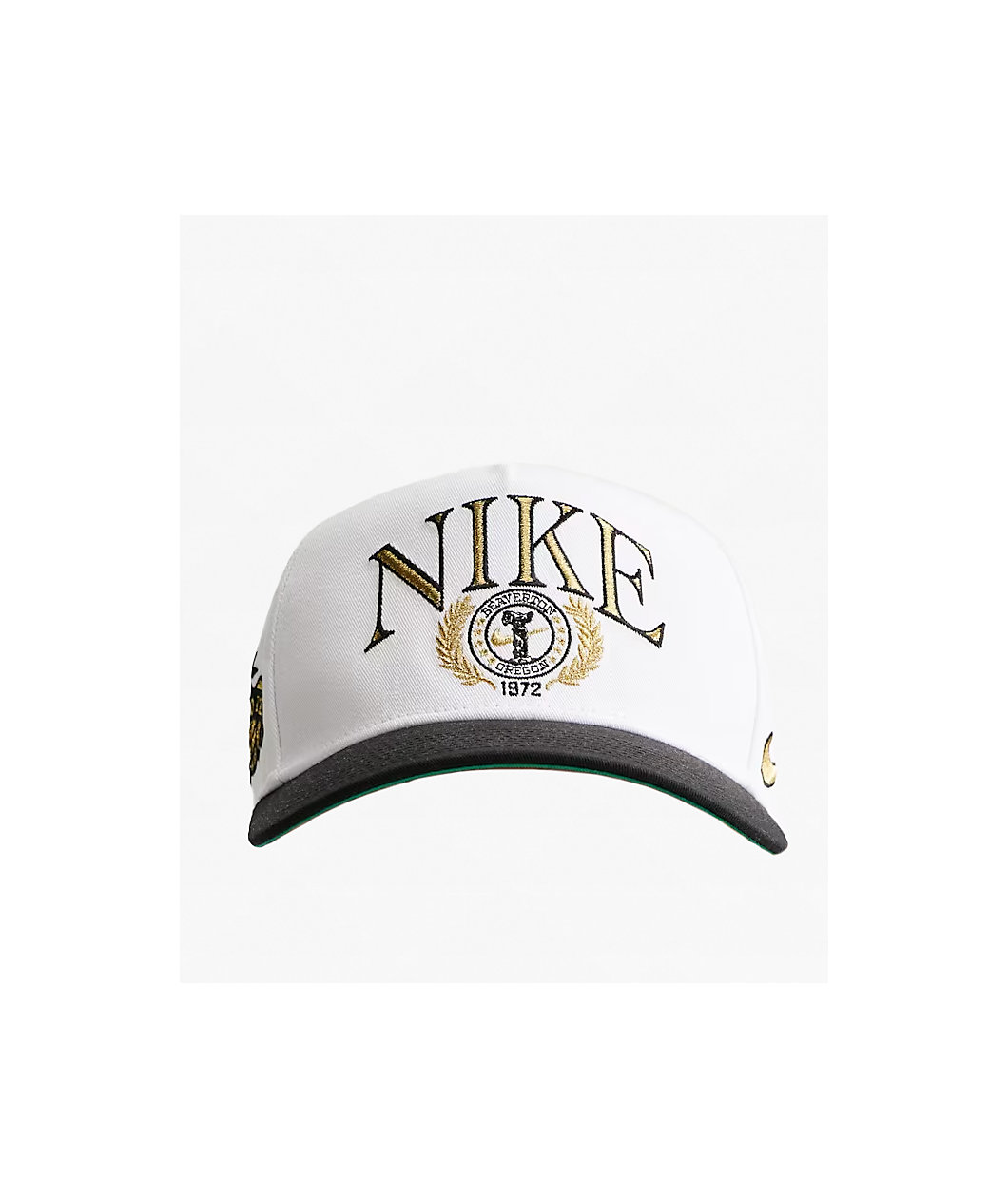 Nike Rise Structured A-Frame White & Black Snapback Hat