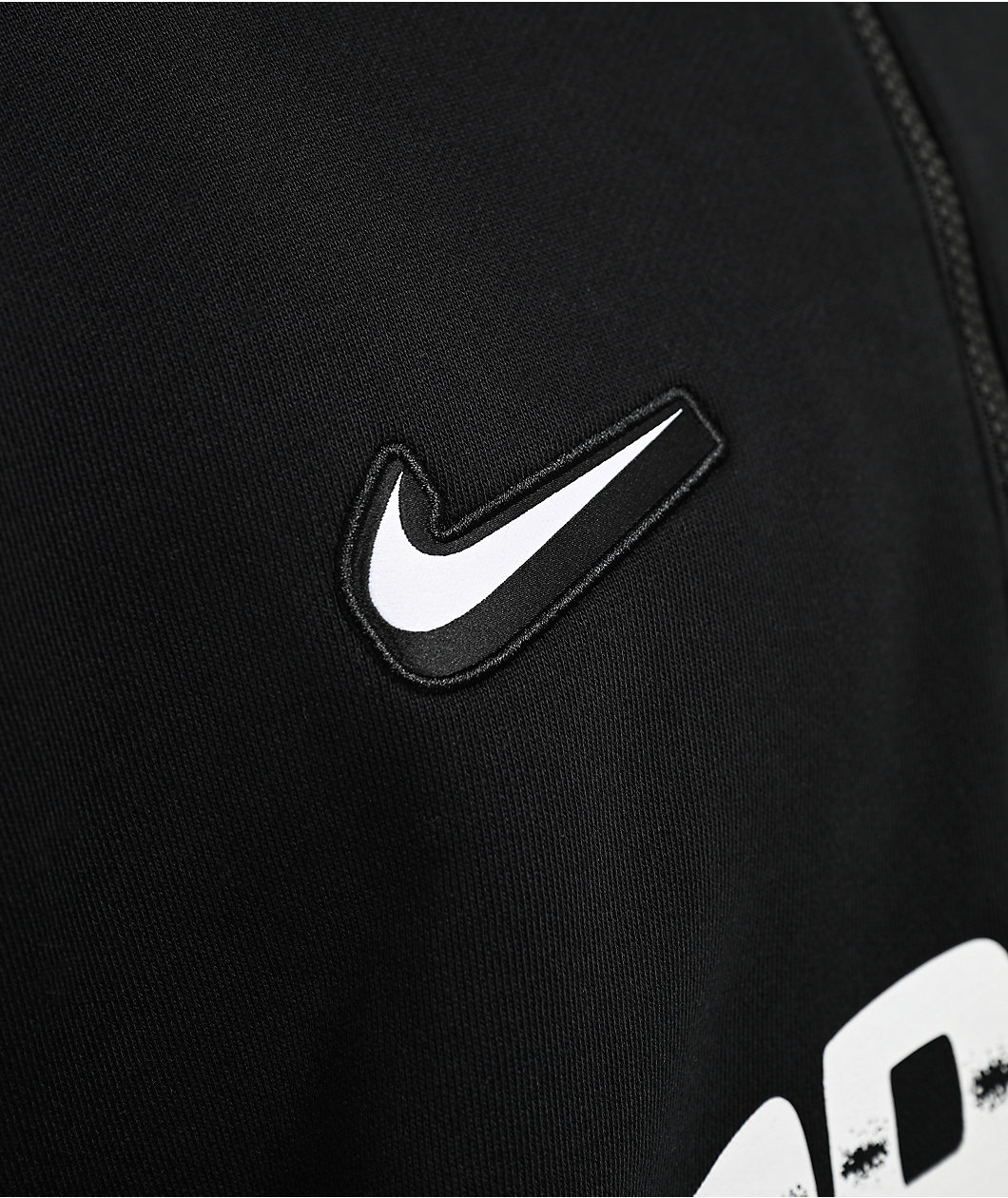 Nike SB FC Black Oversized Quarter Zip Sweatshirt
