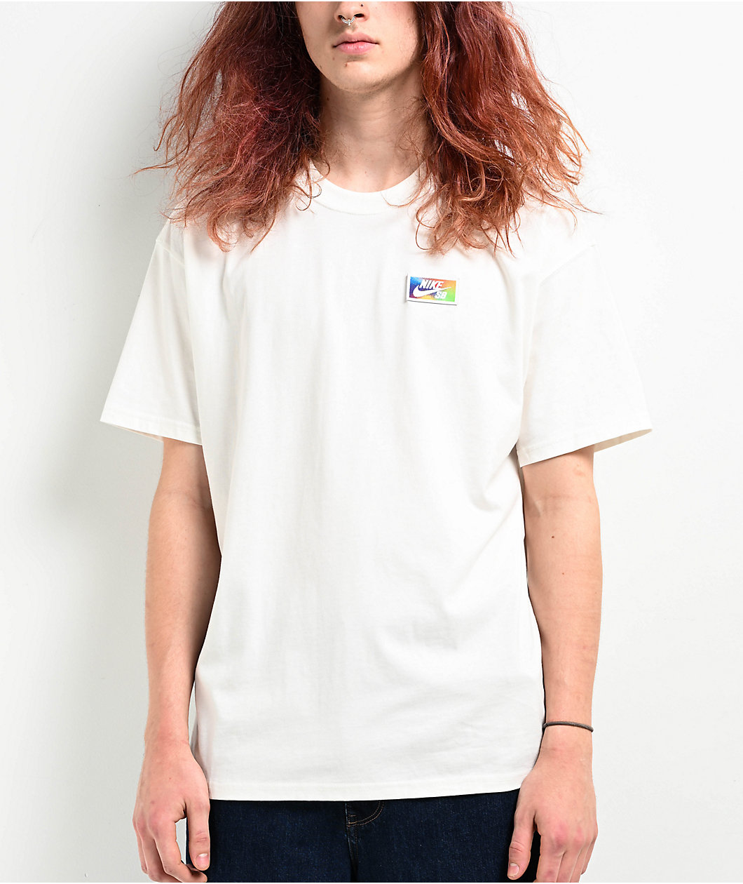 Nike SB Fingerprint Sail White T-Shirt