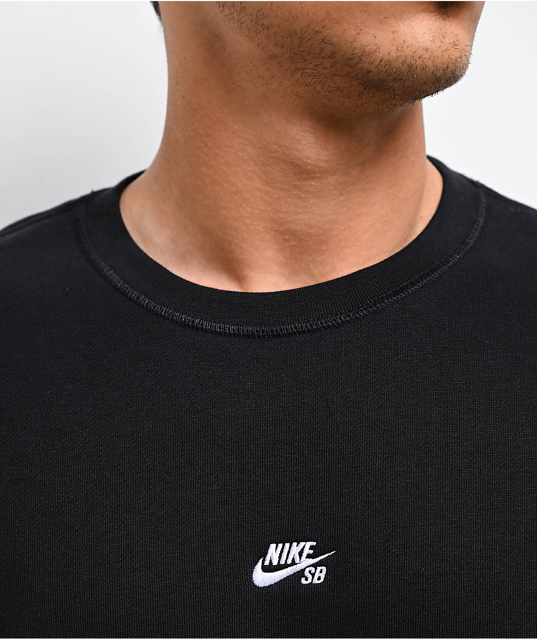 Nike SB Fleece Skate Black Crewneck Sweatshirt