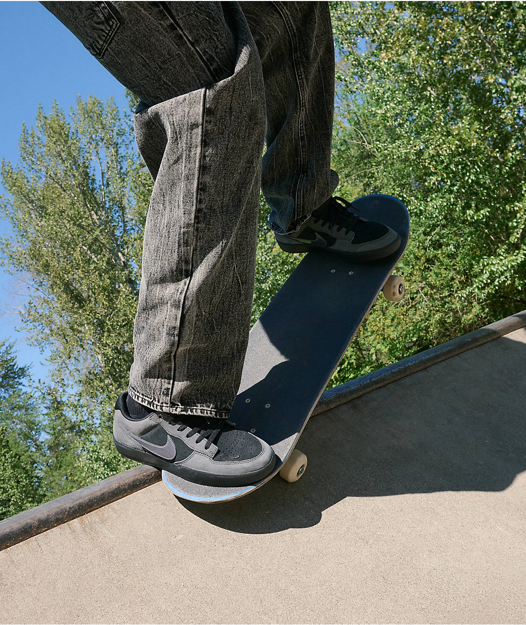 Nike SB Force 58 Dark Days Black Skate Shoes