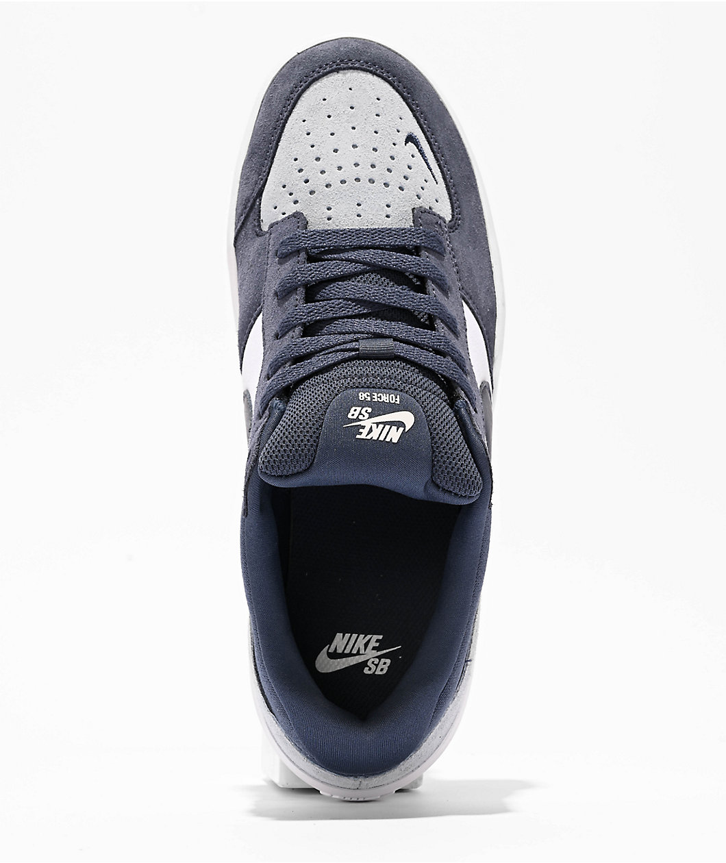 Nike SB Force 58 Navy, Sky and White Skate Shoes