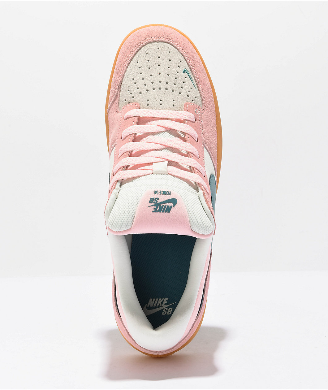 Nike SB Force 58 Teal, Gum & Pink Skate Shoes